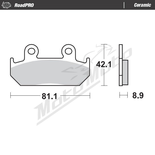 MOTO-MASTER Ceramic Brake Pads Honda CB / CBR / NTV / VFR / XRV 250-750 86-95 
