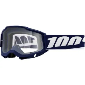 100% goggles accuri 2 mifflin - clear lens - color navy blue / white