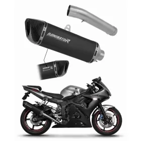 Dominator Yamaha YZF R6 2003-2005 EU Approved Exhaust Silencer Muffler HP6 BLACK + dB killer
