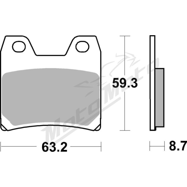 SBS LS Street Excel 770LS Sintered Rear Brake Pads Yamaha FZS / XJR 1000-1300cc 01-16