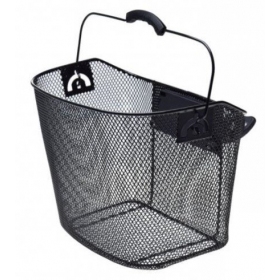 Handlebar basket with handle for bicycle 340x250x260 mm