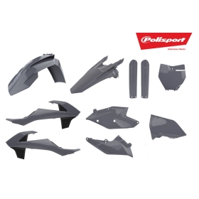Polisport plastikų komplektas KTM SX, SX-F, XC, XC-F 125/450cc 16-18 Pilka