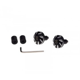 Universal handlebar sliders black 2pcs