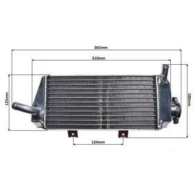 RADIATOR SET HONDA CRF450X 2005-2016