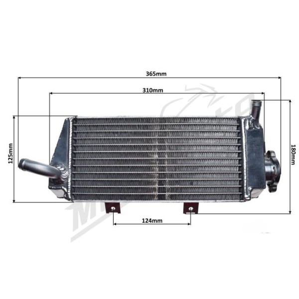 RADIATOR SET HONDA CRF450X 2005-2016