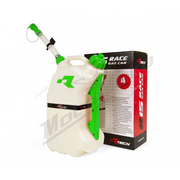 Racetech motorcycle rapid refueling canister 15l color red