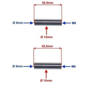 Įvorė 38,5 mm x 8 mm x 10 mm 