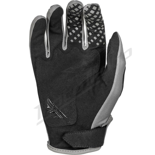 FLY RACING Kinetic SYM Gloves - Light Grey/Red/Black