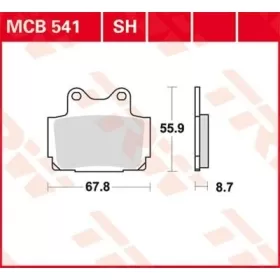 TRW All Round Sintered Metal Brake Pads Yamaha FZR / FZS / RD / SRX / TDR / TZR / XJ 125-600cc 84-03