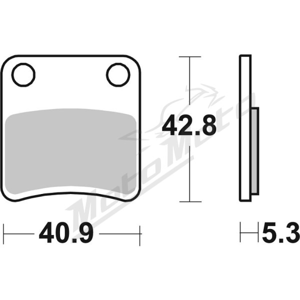 SBS 879HF Street Ceramic Organic Brake Pads Aprilia / Honda 750-1800cc 09-21
