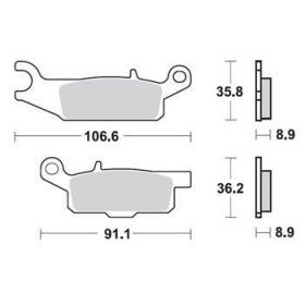 BRAKE PADS FERODO FDB2232SG / MCB804 OFFROAD