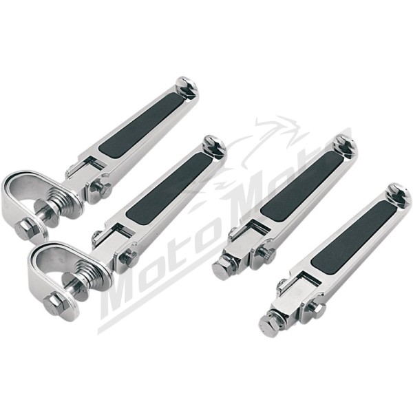 DRAG SPECIALTIES Footpegs with Rubber Inlay