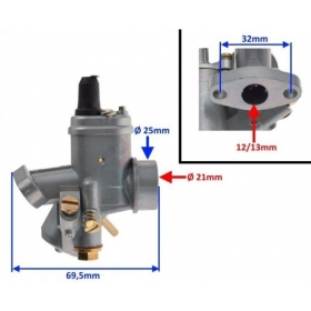 Karbiuratorius (Prisukamas) Sachs Tomos KS50 