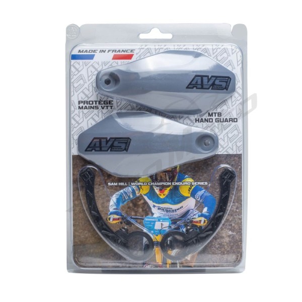 AVS RACING Handguards Kit Plastic Grey