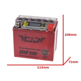 Akumuliatorius WTX5L-BS / YTX5L-BS (IGEL) 12V / 5Ah 