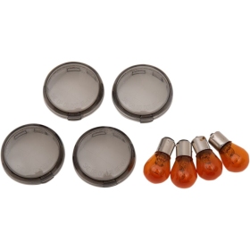 DRAG SPECIALTIES Smoked Turn Signal Lens Kits Harley Davidson FLHXSE / FLS / FLSS / FLSTF / FLSTFB 1450-1923cc 99-22