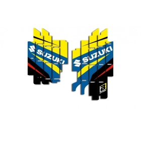 BLACKBIRD Dream Graphic 4 radiatoriaus grotelių lipdukų rinkinys Suzuki RMZ 450 2018-2023