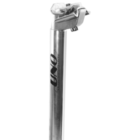 UNO TE 379 dviračių sėdynės stovas - 300mm Ø25.6 Sidabrinis