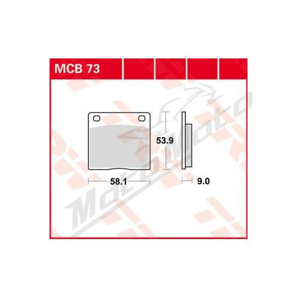 TRW All Round Sintered Metal MCB73 Brake Pads Kawasaki / Suzuki 250-1000cc 77-89