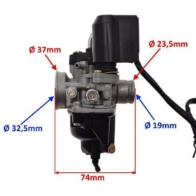 Karbiuratorius 12mm PHVA (El. pariebintojas)