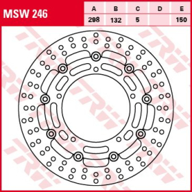 TRW Brake disc front floating Yamaha MT-03 660 06-13
