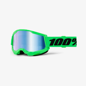 100% Strata 2 googles (blue mirror lens)