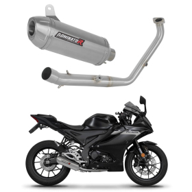 Dominator Full Exhaust System Collector Silencer S3+ dB killer (Euro 5+) Yamaha YZF R125 24->