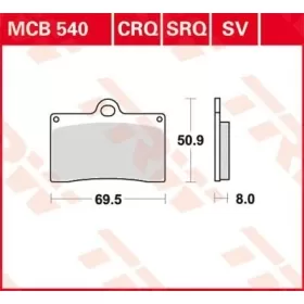 TRW SV Series Sindered Brake Pads Aprilia / Beta / Bimota / Cagiva / Ducati / GasGas / Honda / Husqvarna / Indian / KTM / Yamaha 125-1100cc 88-16