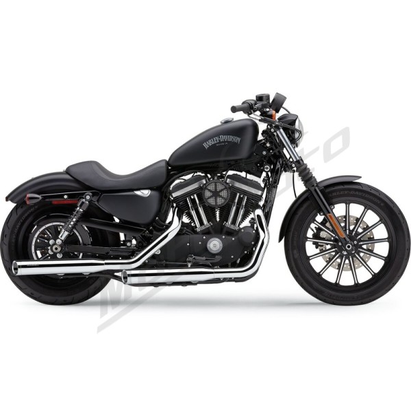COBRA 3" Slashcut Slip-On Mufflers Harley Davidson XL 883-1200cc 14-22