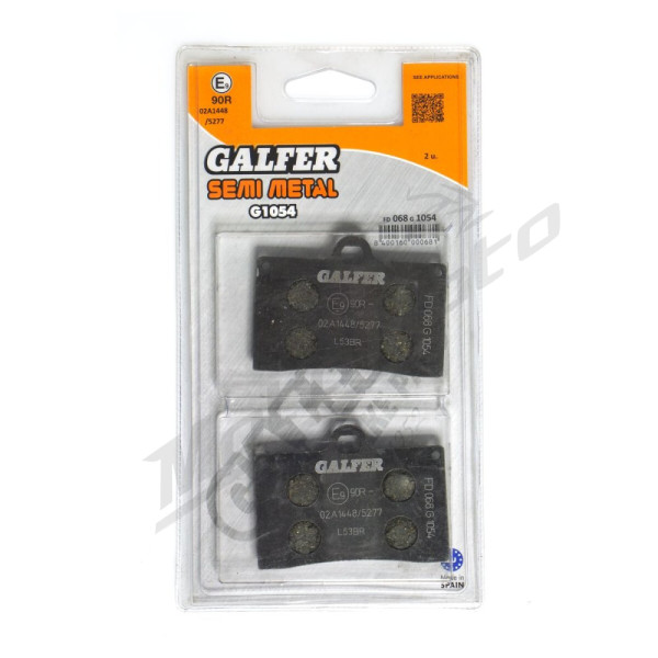 GALFER Semi-Metallic Brake Pads Aprilia / Benelli / Beta / Bimota / Ducati / Honda / Indian / KTM Mash / Moto Guzzi / Yamaha 125-1200 87-24