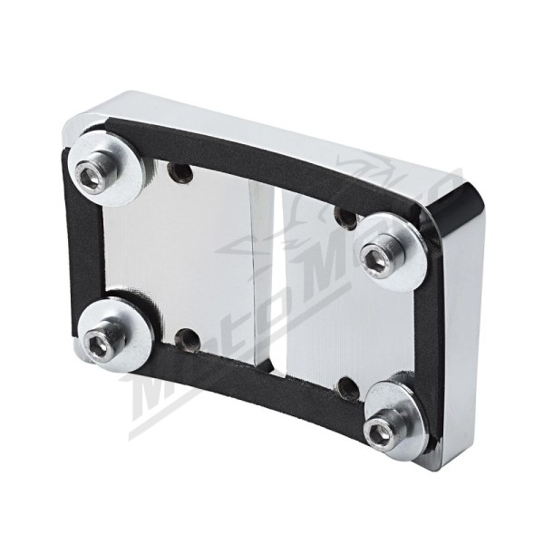 HEINZ BIKES Numerio ženklo laikiklio adapteris chromuotas Harley Davidson FLDE / FLFB / FXBR / FXST / FXLR 1750/1923 18-24