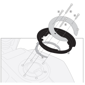 GIVI SPECIFIC FLANGE X TANKLOCK BAG Husqvarna Svartpilen 701 2020