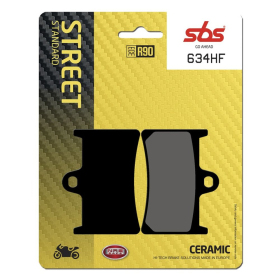 SBS HF Street 634HF Ceramic Organic Brake Pads Yamaha BT / FJ / FJR / FZ / FZS / MT / TDM / TZR / XJR / XSR / XV / YZF / YZF-R 600-1900cc 89->