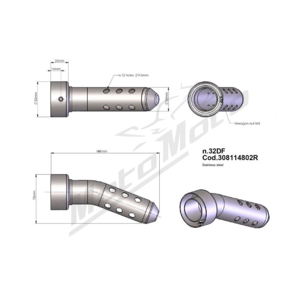 LEOVINCE DB Killer Insert Ø 52MM
