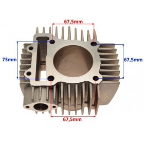 Cilindro komplektas ZONGSHEN DT190 / Ø70 / PIN Ø14mm 4T