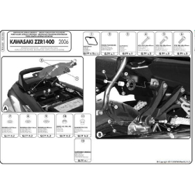 KAPPA Monokey K33N Side Case Holder Kawasaki ZZR / ZX 1400 06-11