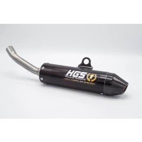 HGS Silencer Black with ca tip 2T Racing KTM / Husqvarna / Gas Gas black