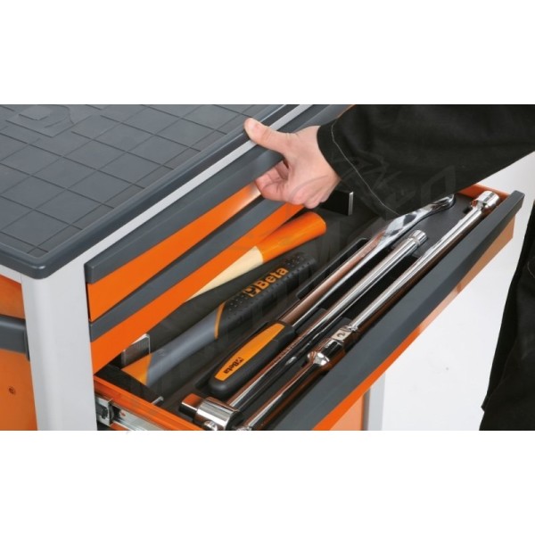 BETA Mobile Roller Cab C24S with six drawers Orange