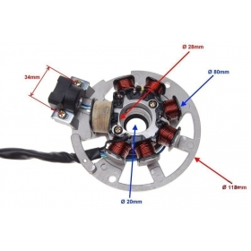 Stator ignition MINARELLI REPLICA/ GY6 50 2T