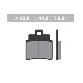 Brake pads NOVASCOOT FT3037 / MCB732 STANDARD