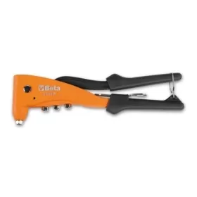 BETA Heavy-duty riveting pliers supplied with 4 interchangeable nozzles
