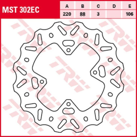 TRW Front Brake Disc Wave Honda CR / CRF 80-150cc 96-15