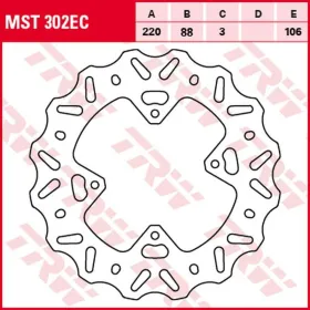TRW Front Brake Disc Wave Honda CR / CRF 80-150cc 96-15