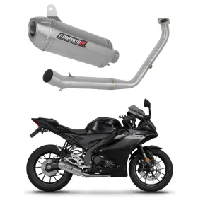 Dominator Full Exhaust System Collector Silencer S3 + dB killer (Euro 5) Yamaha YZF R125 21-24