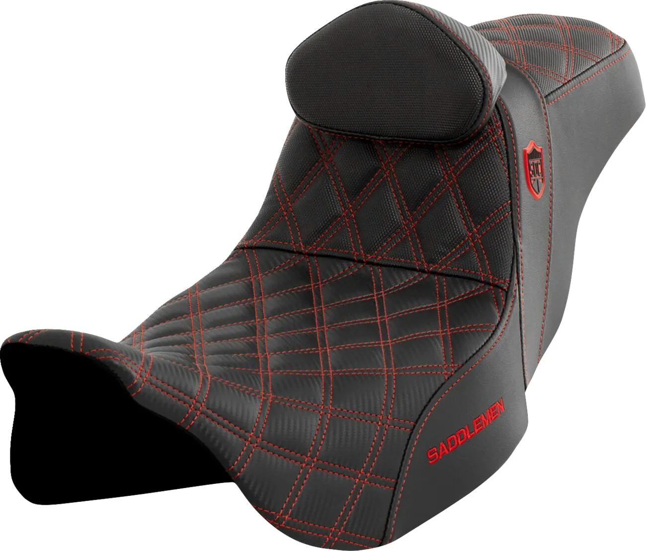 SADDLEMEN Pro Series SDC Performance Grip Seat Harley Davidson FLH / FLHR / FLHRXS / FLHT / FLHX / FLHXSE / FLTRU / FLTRXSE 1584-1923cc 08-23