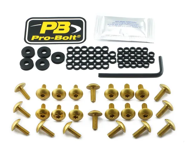 PRO BOLT Aliuminio apdailų varžtų rinkinys Kawasaki ZX-6R 600cc 09-12