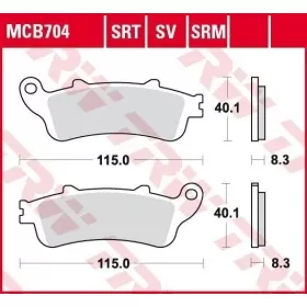 BRAKE PADS TRW MCB704 STANDARD