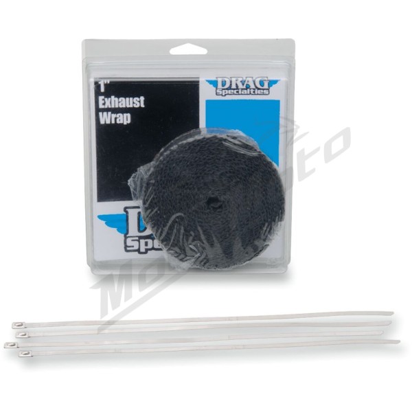 DRAG SPECIALTIES Exhaust Heat Wrap Kit 7,6m x 25,4mm