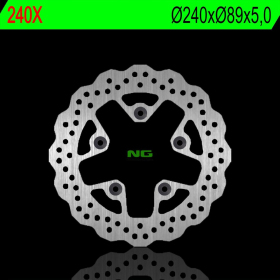 NG BRAKES Rear Fixed Brake Disc 240mm Honda / Kymco / Suzuki 125-1300cc 85-11