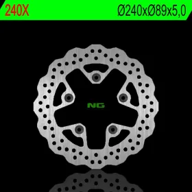 NG BRAKES Rear Fixed Brake Disc 240mm Honda / Kymco / Suzuki 125-1300cc 85-11
